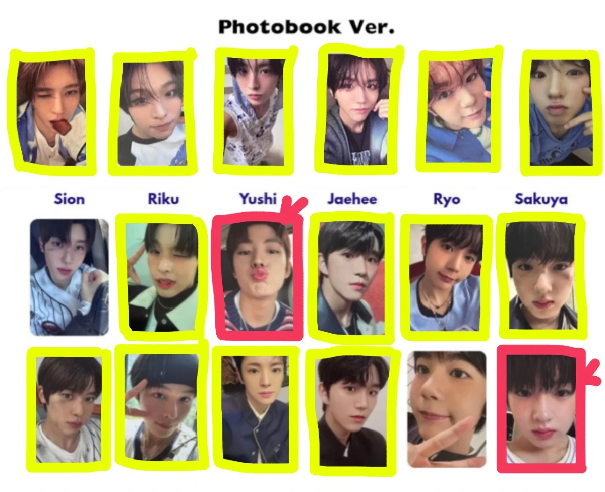 팝팝 초회한정 포토북 포카 : 나 여러가지 ➡️ 덬 유우시 사쿠야